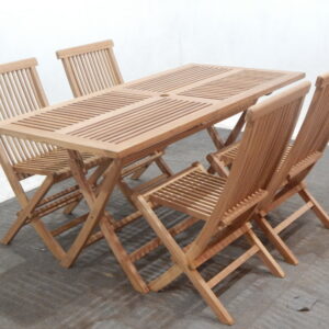 Teak Garden Furniture Sets EZ-TFR152-RC-T EZ-LF318-T