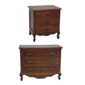 Mahogany Chest & Drawer (1)