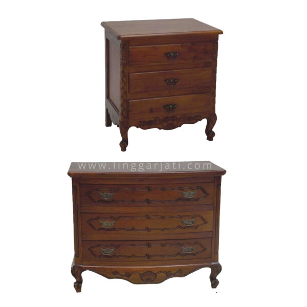 Mahogany Chest & Drawer (1)