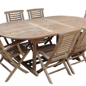 Teak Garden Furniture Sets TAEA210 OV+HANTON CHAIR