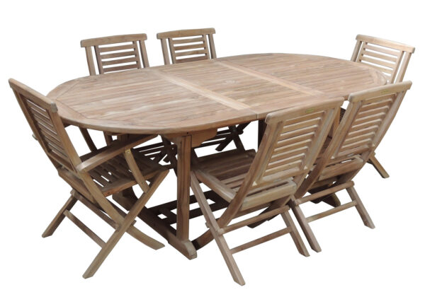 Teak Garden Furniture Sets TAEA210 OV+HANTON CHAIR