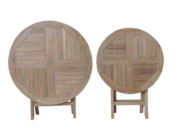 Teak Garden Folding Table TFR90-TFR70-T CLOSE